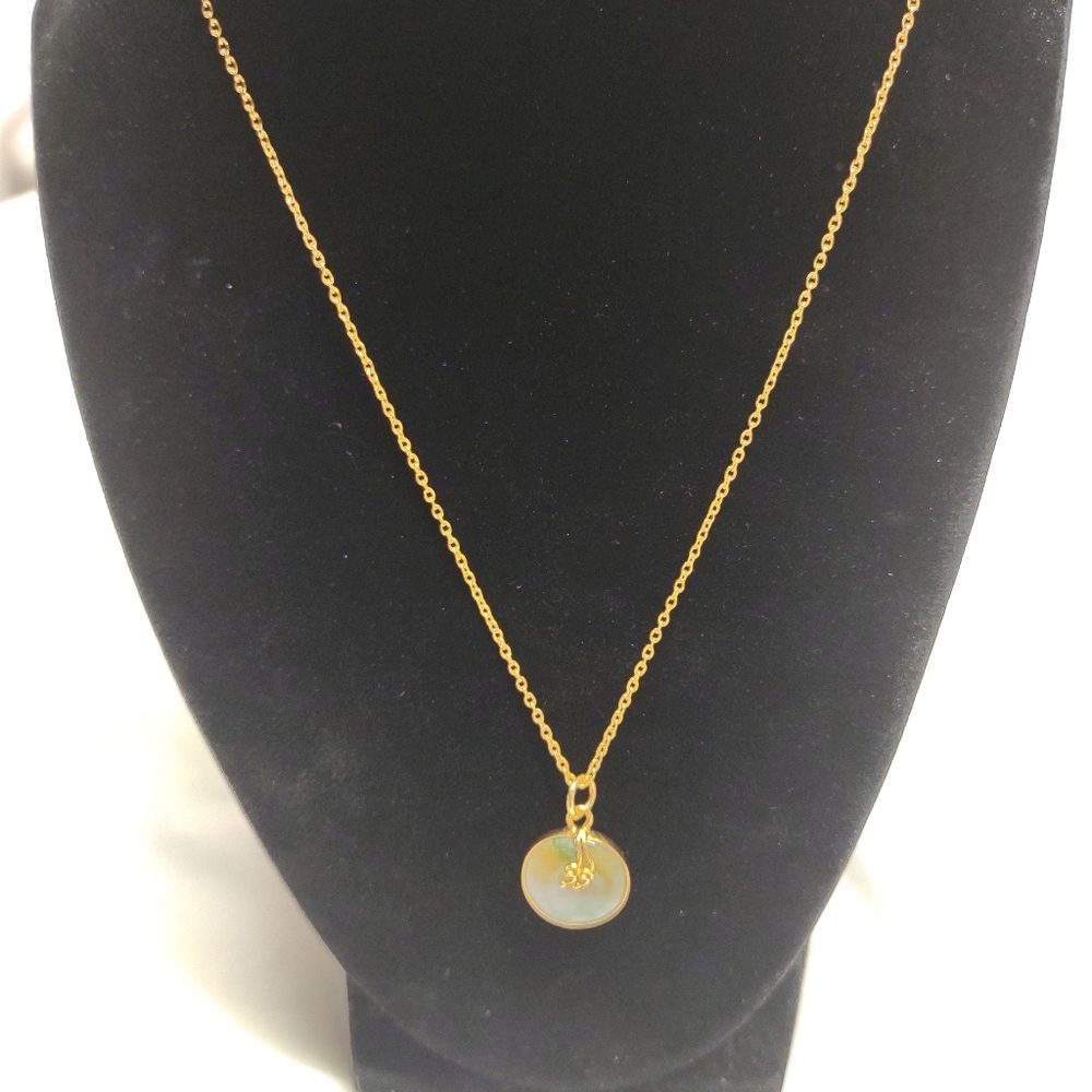 Jadeite donut necklace
